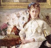 Berthe Morisot Detail of artist-s mother and his sister oil painting on canvas